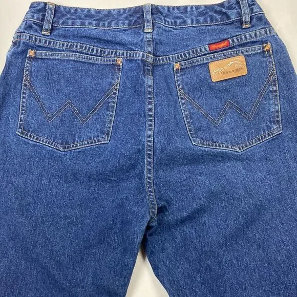 Vintage Unisex Classic Wrangler TM Jeans 32/33 Approximately No Label 🏷️ - Picture 5 of 16